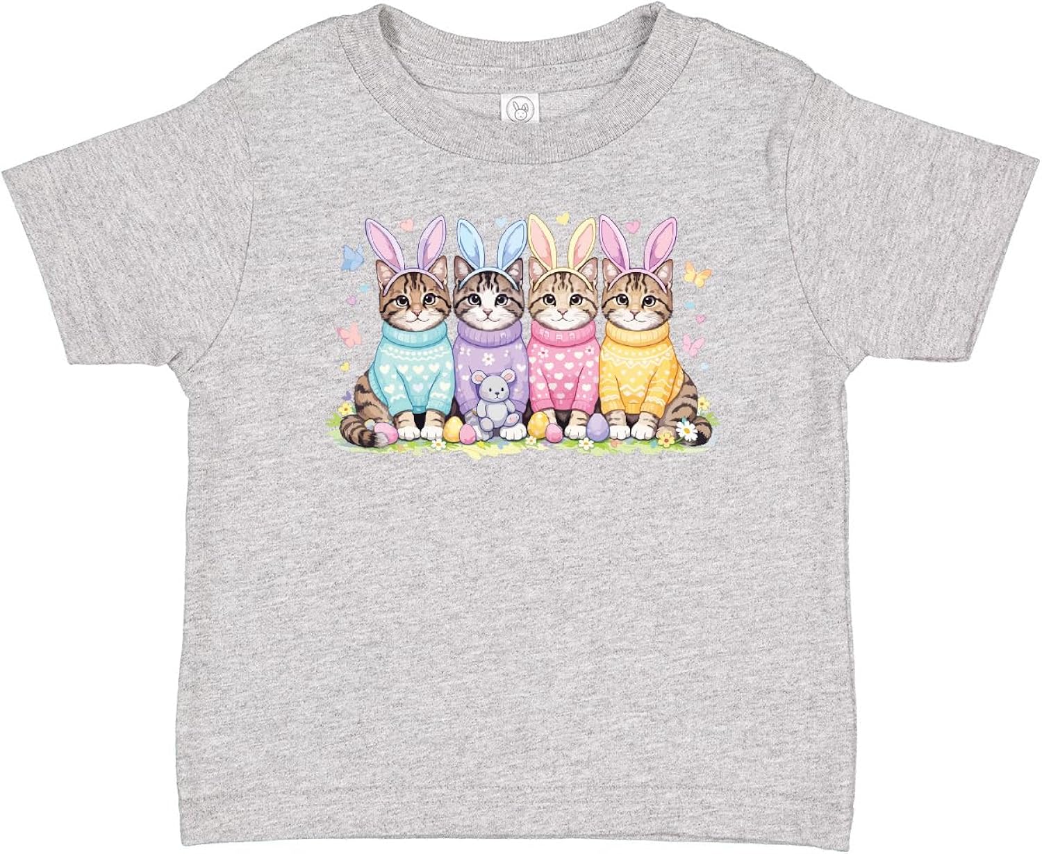 Easter Cats in Sweaters with Bunny Ears Baby T-Shirt