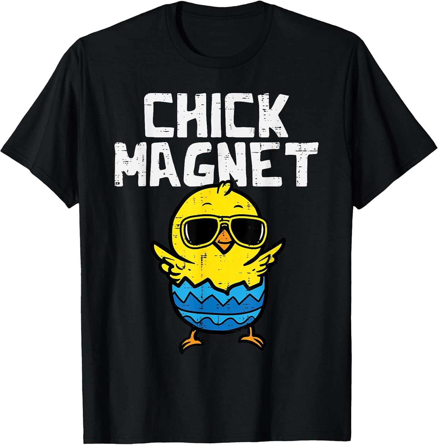 Chick Magnet Sunglasses Egg Cute Easter Boys Kids Toddlers T-Shirt