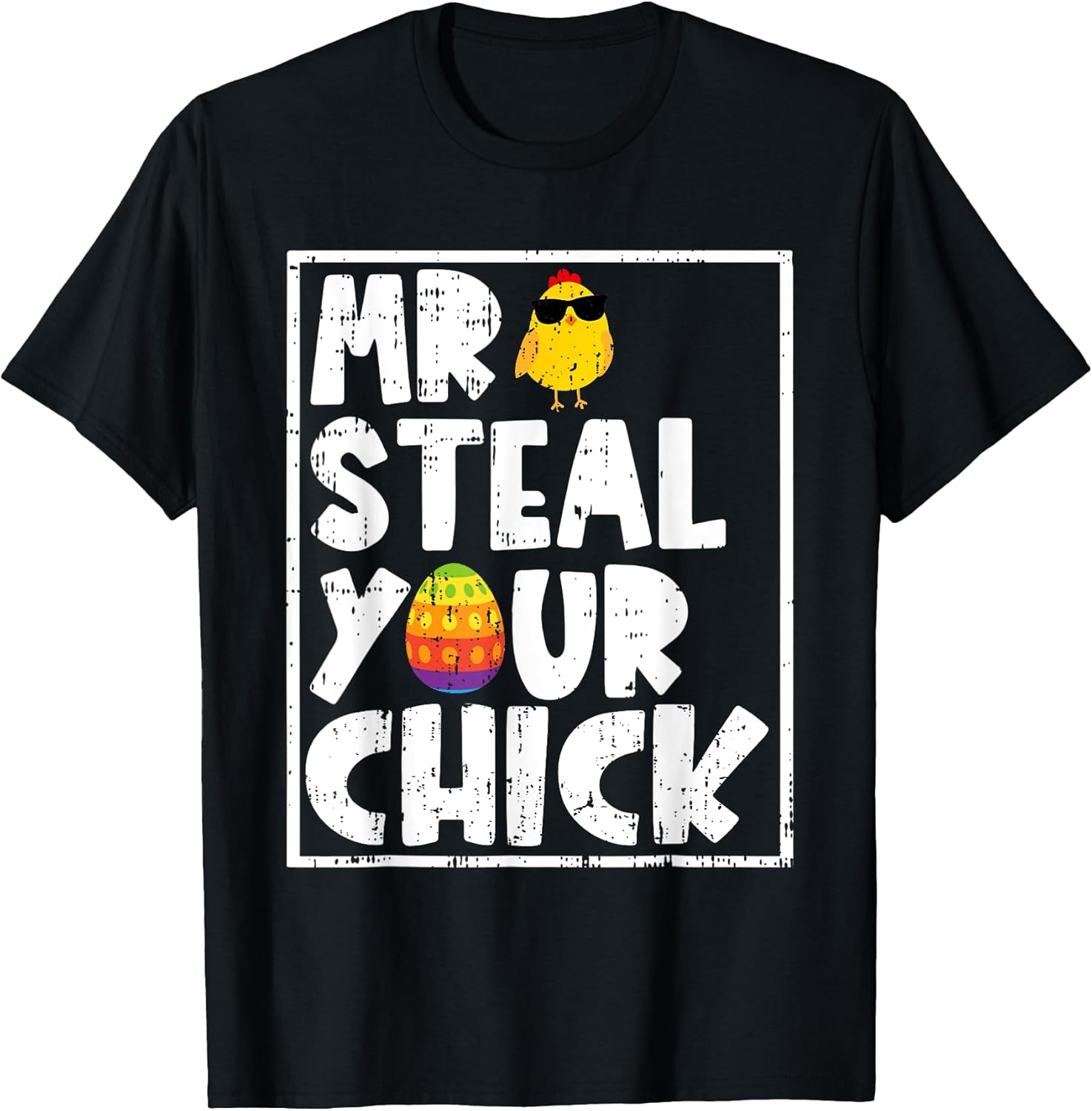 Kids Mr Steal Your Chick Funny Easter Spring Toddler Boys T-Shirt