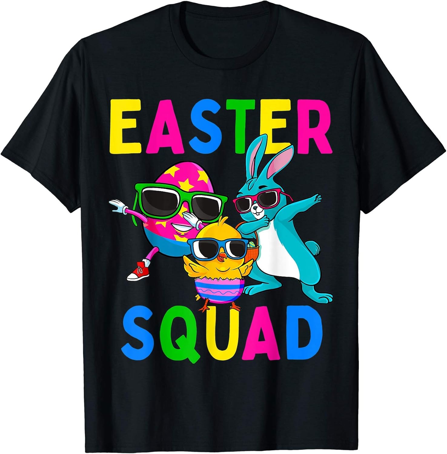 Easter Squad Bunny Chick Colorful Egg Matching Family Gift T-Shirt