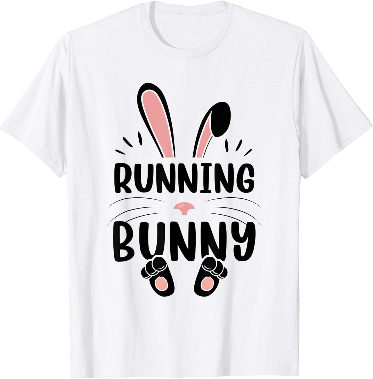 Running Bunny Funny Matching Easter Bunny Egg Hunting T-Shirt