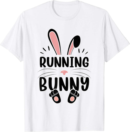 Running Bunny Funny Matching Easter Bunny Egg Hunting T-Shirt