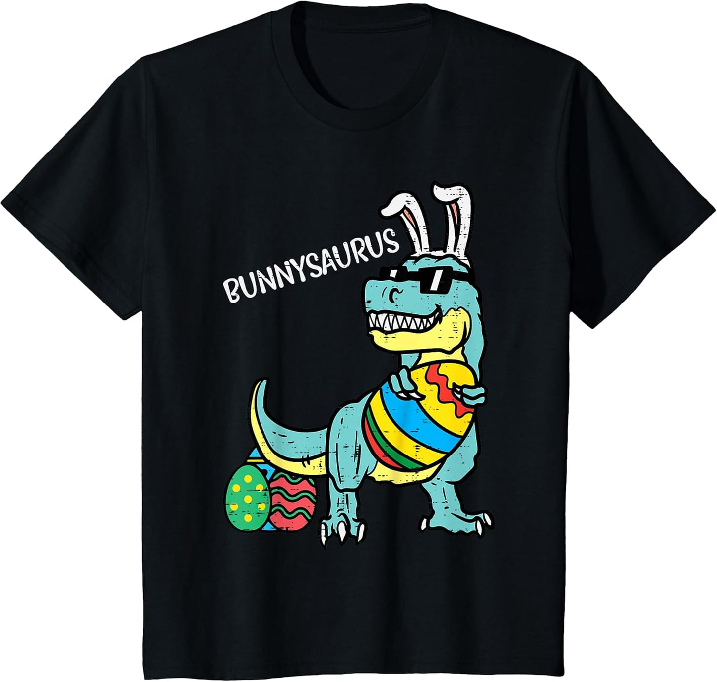 Kids Bunnysaurus Trex Bunny Toddler Boys Easter Dinosaur Kids T-Shirt