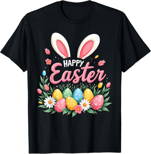 Happy Easter Bunny Spring Easter Egg Easter Shirts For Women T-Shirt