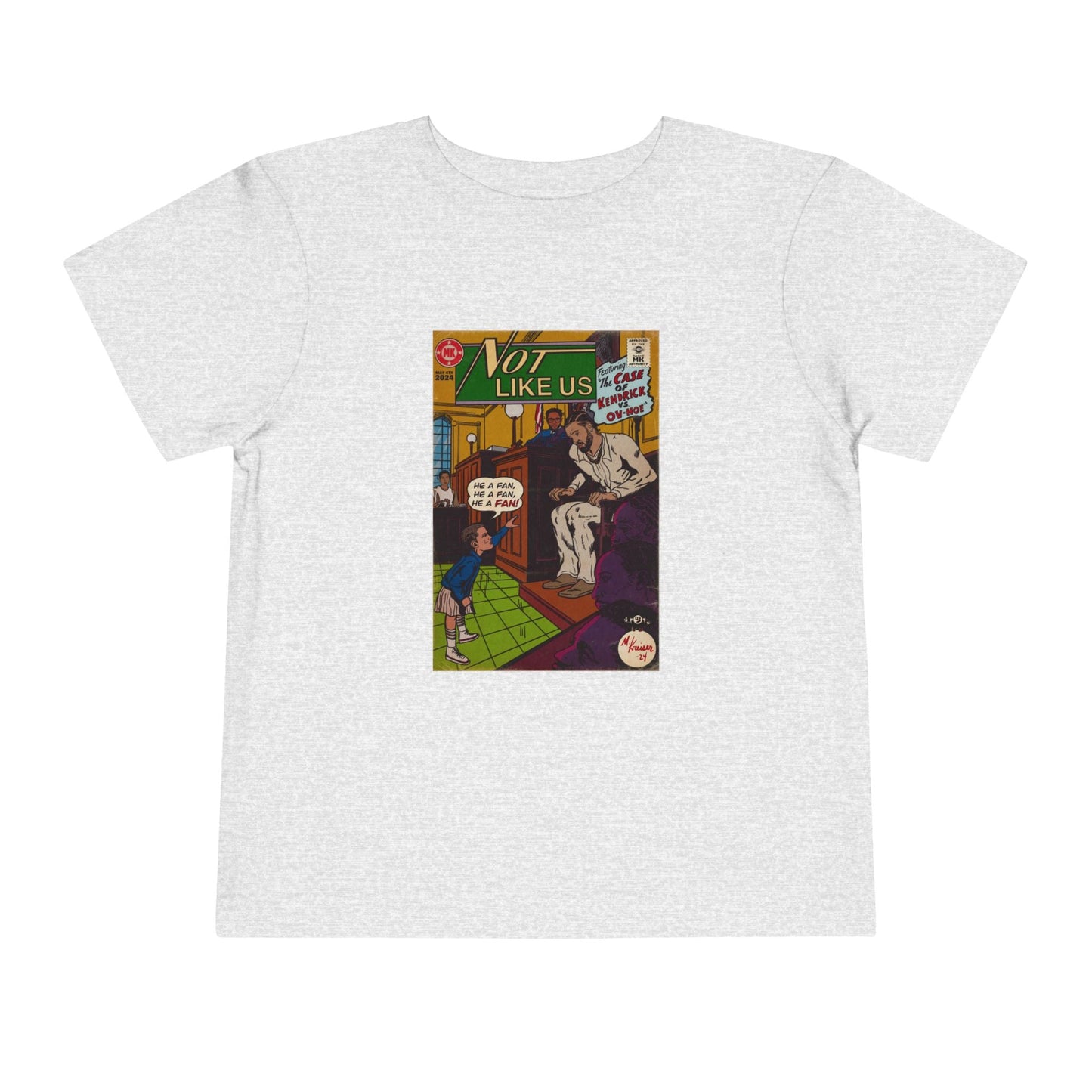 Not Like Us - Toddler Short Sleeve Tee - clothing by TeeHivey.com (Image 3)