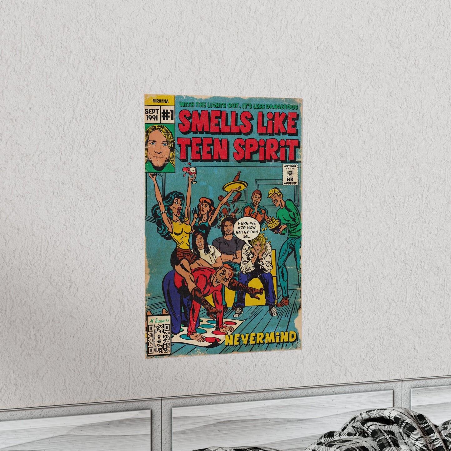 Smells Like Teen Spirit -  Vertical Matte Poster - clothing by TeeHivey.com (Image 3)