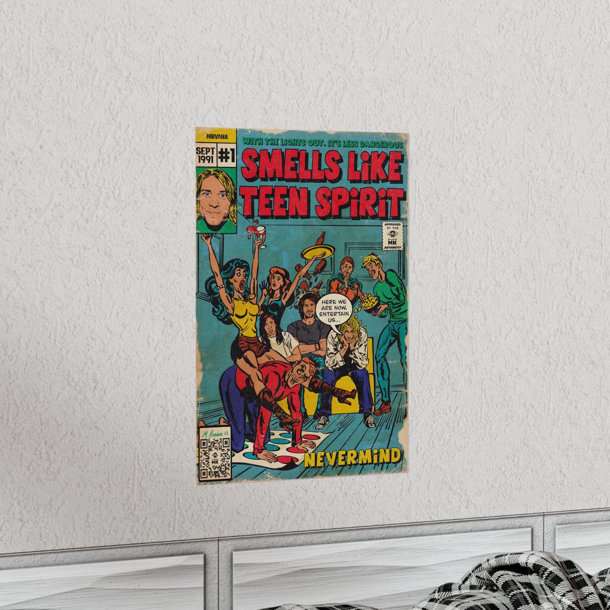 Smells Like Teen Spirit -  Vertical Matte Poster - clothing by TeeHivey.com (Image 3)