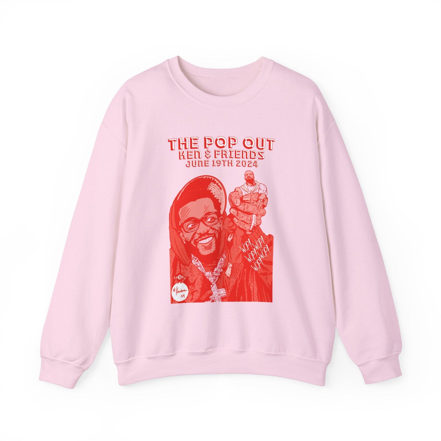 The Pop Out  - RED VARIANT - Unisex Heavy Blendâ„¢ Crewneck Sweatshirt