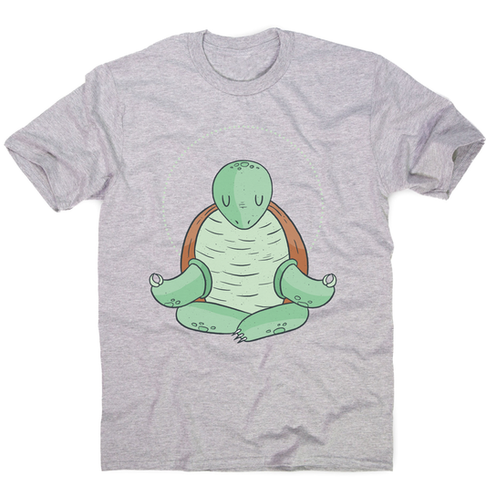 Yoga turtle funny men's t-shirt