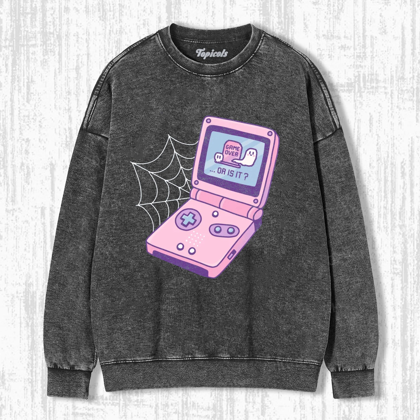 GAME OVER GHOST FINE  SWEATSHIRTS