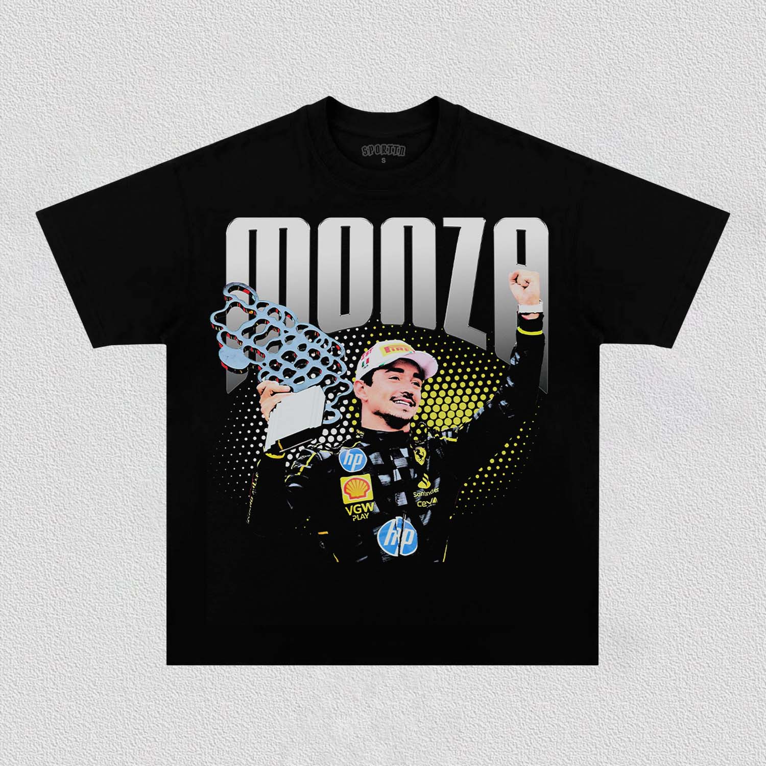 CHARLES LECLERC MONZA TEE Style001 - clothing by TeeHivey.com (Image 1)