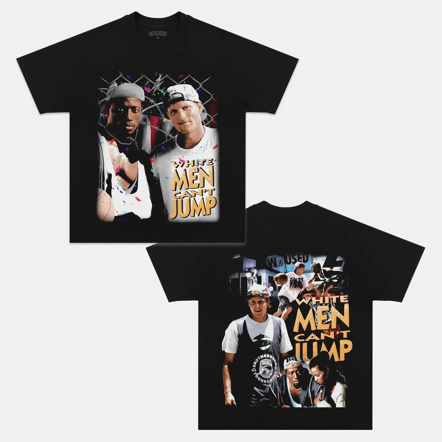 WHITE MEN CANT JUMP TEE - clothing by TeeHivey.com (Image 1)