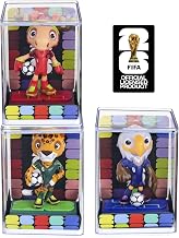Official FIFA - 2026 Soccer Animal Figurines, Maple Moose, Zayu Cheetah & Clutch Eagle Mascot Collectibles, 3 Pack Cartoon Athletes with Soccer Ball, 9 cm, Desk Decor, Gift for Soccer Fans