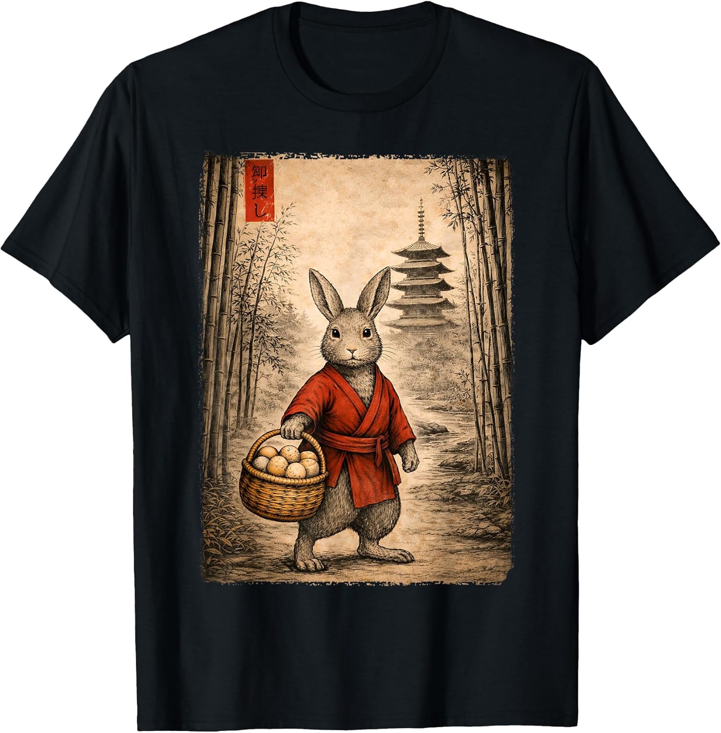 Easter Vintage Egg Hunt Anime Rabbit Japanese Men Women Kid T-Shirt