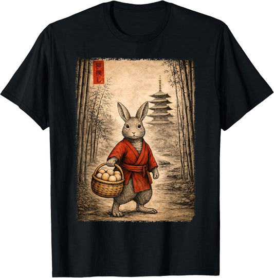 Easter Vintage Egg Hunt Anime Rabbit Japanese Men Women Kid T-Shirt