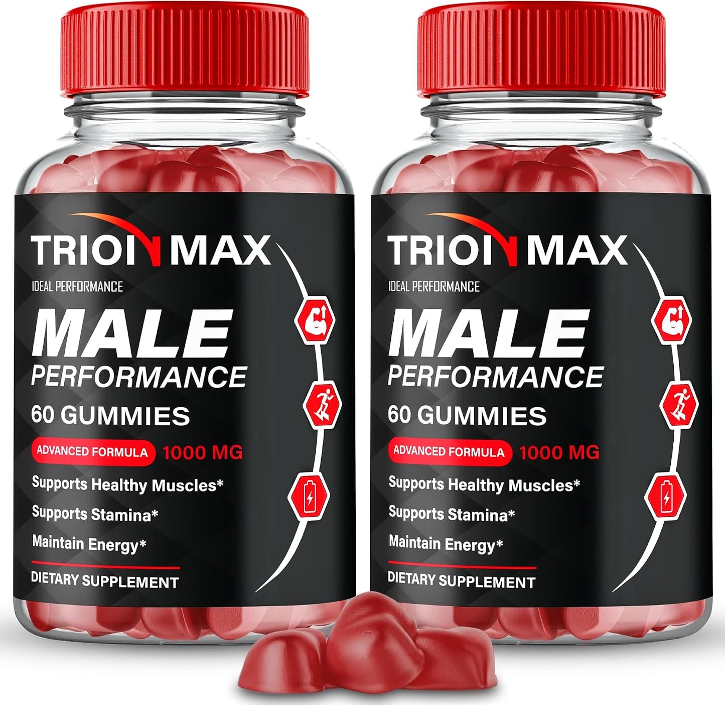 Trion Max Gummies, Trion Max Performance Gummy - Maximum Strength Supplement Gummies, All Natural Support Overall Health & Wellness, Premium TrionMax Advanced Support Gummy Reviews (2 Pack)