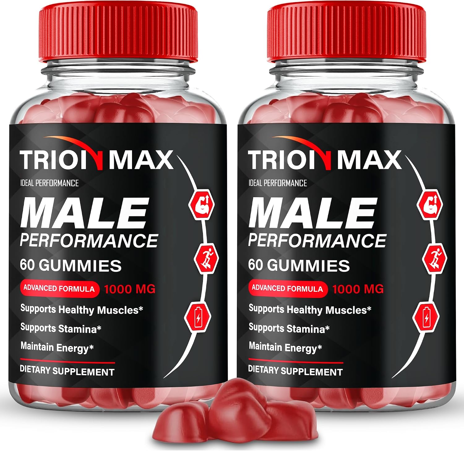 Trion Max Gummies, Trion Max Performance Gummy - Maximum Strength Supplement Gummies, All Natural Support Overall Health & Wellness, Premium TrionMax Advanced Support Gummy Reviews (2 Pack)