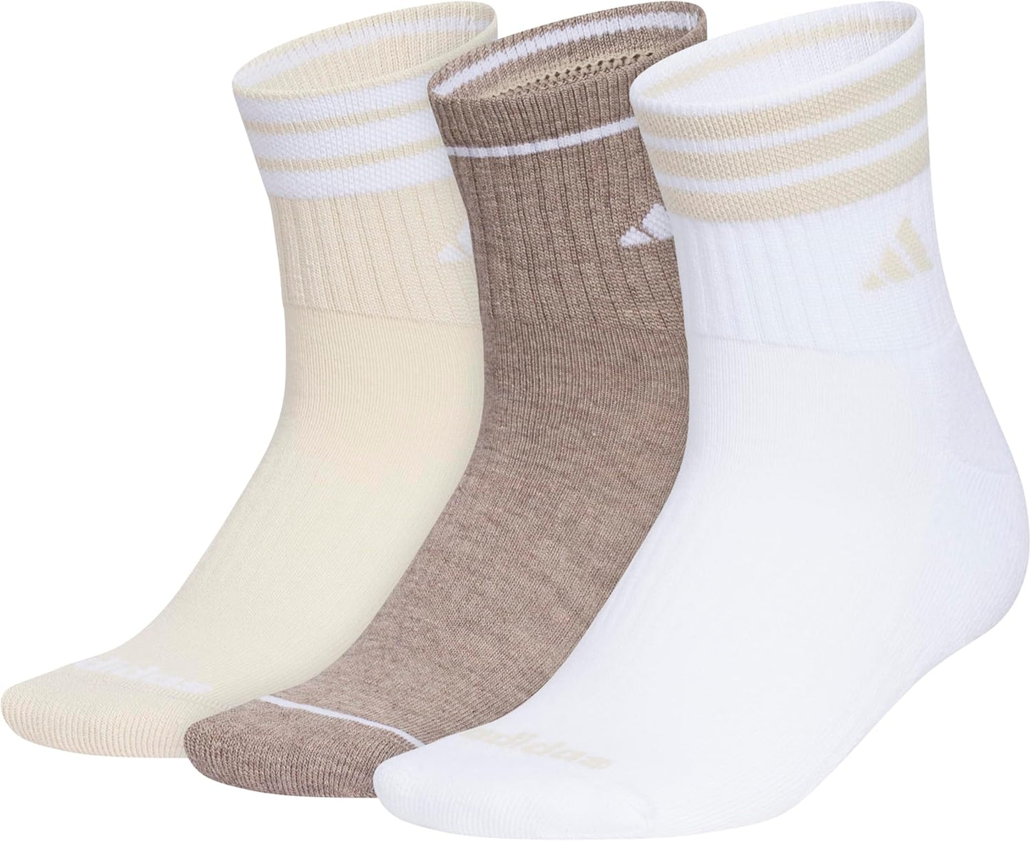 Cushioned Sport High Quarter Socks 3-Pairs Durable & Comfortable