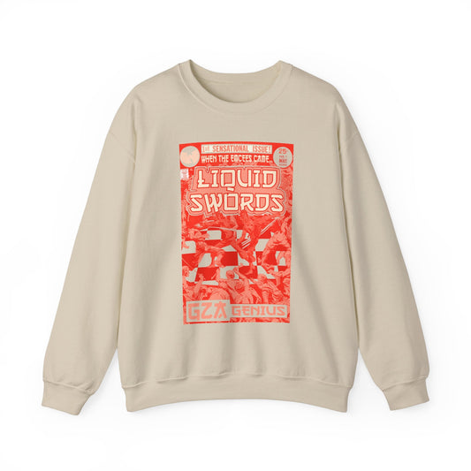 Liquid Swords - RED VARIANT - Unisex Heavy Blendâ„¢ Crewneck Sweatshirt