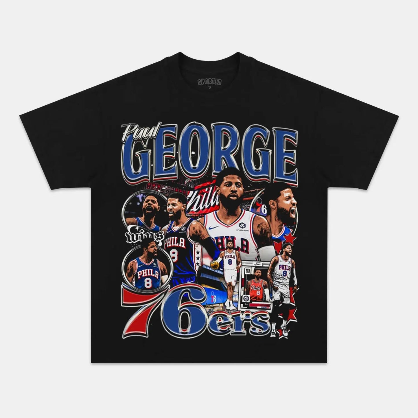 PAULGEORGE-SIXERS TEE - clothing by TeeHivey.com (Image 1)
