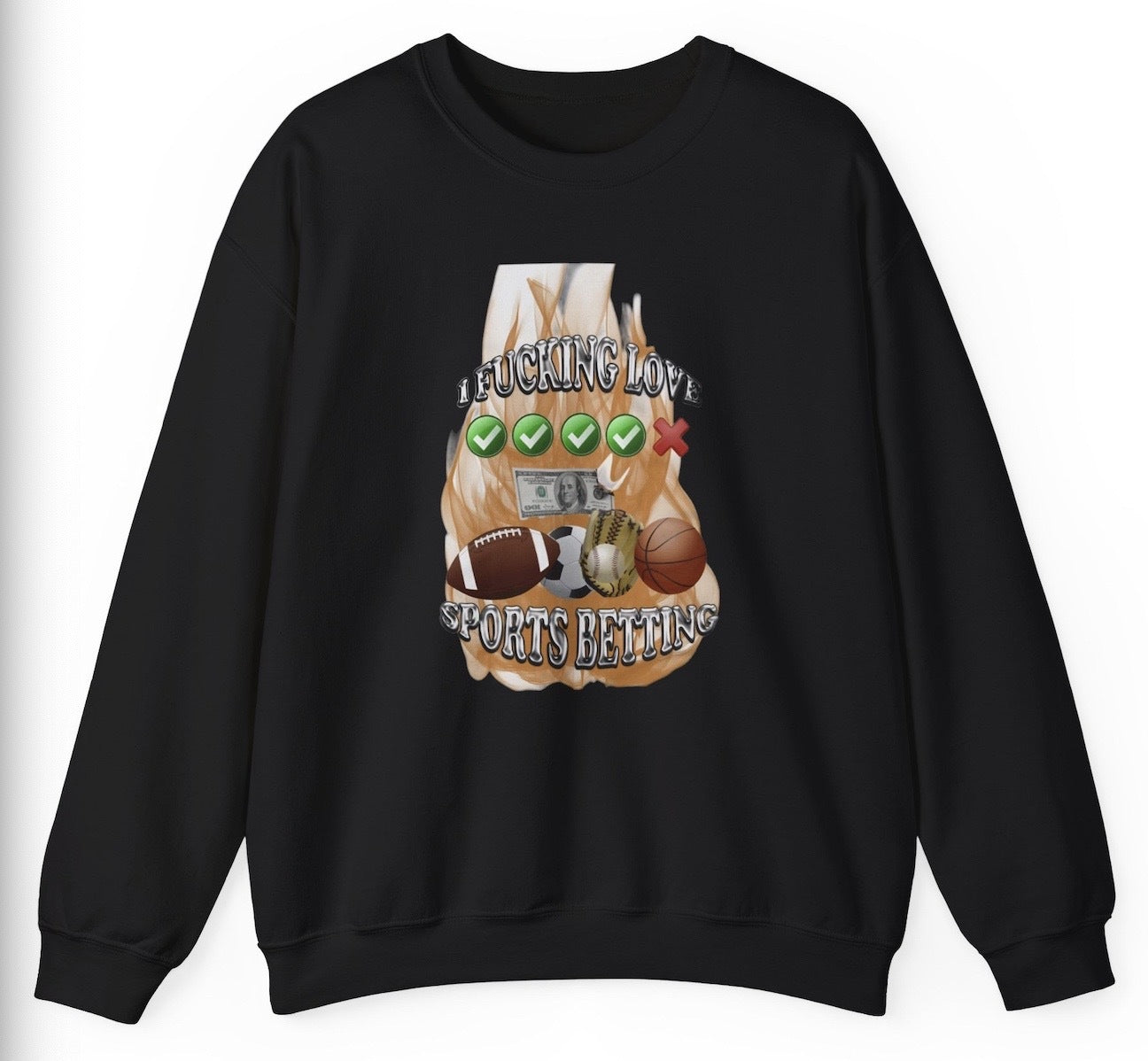 Sports Betting Sweatshirt - clothing by TeeHivey.com (Image 2)