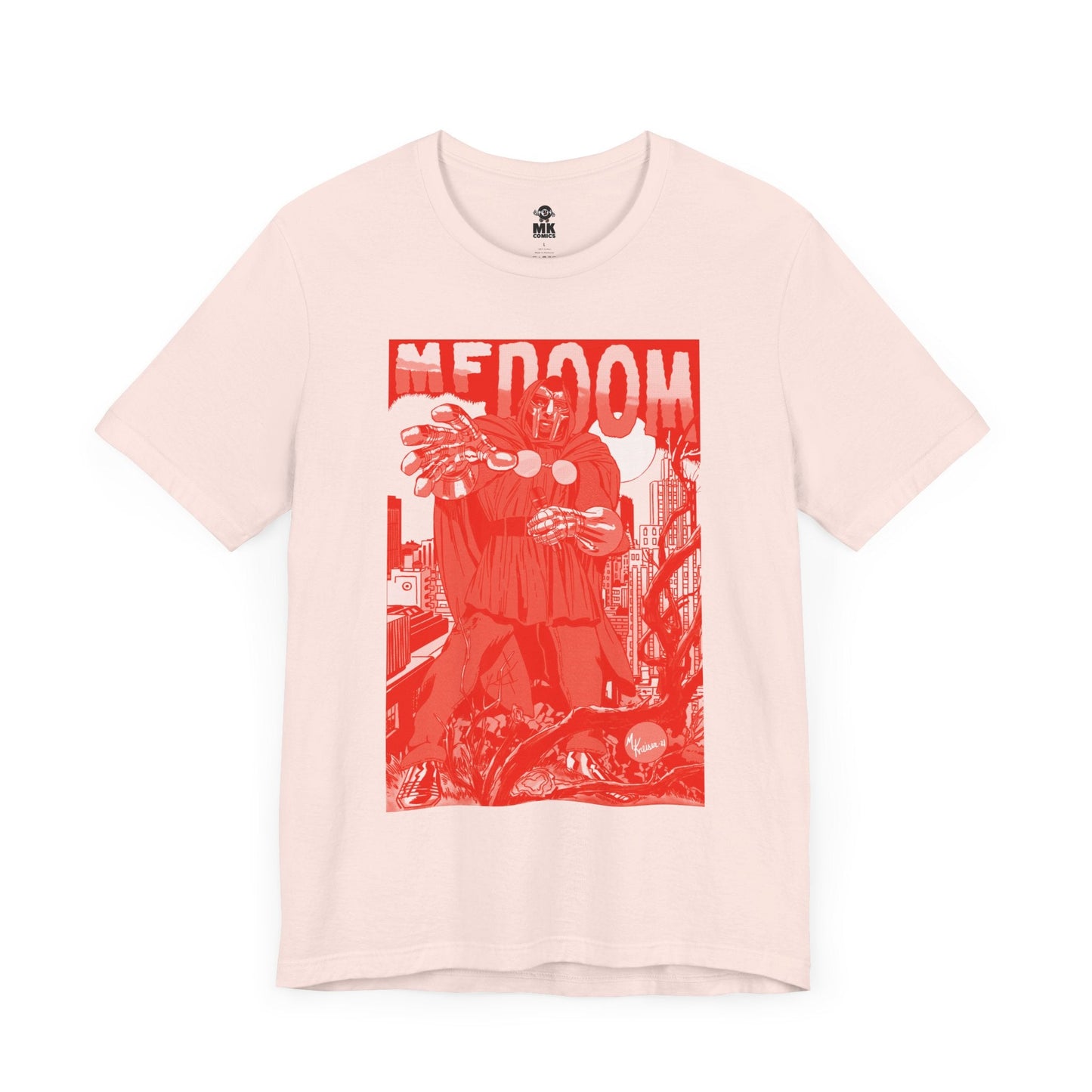 DOOM - Comic Book Art - RED VARIANT - Unisex Jersey Short Sleeve Tee