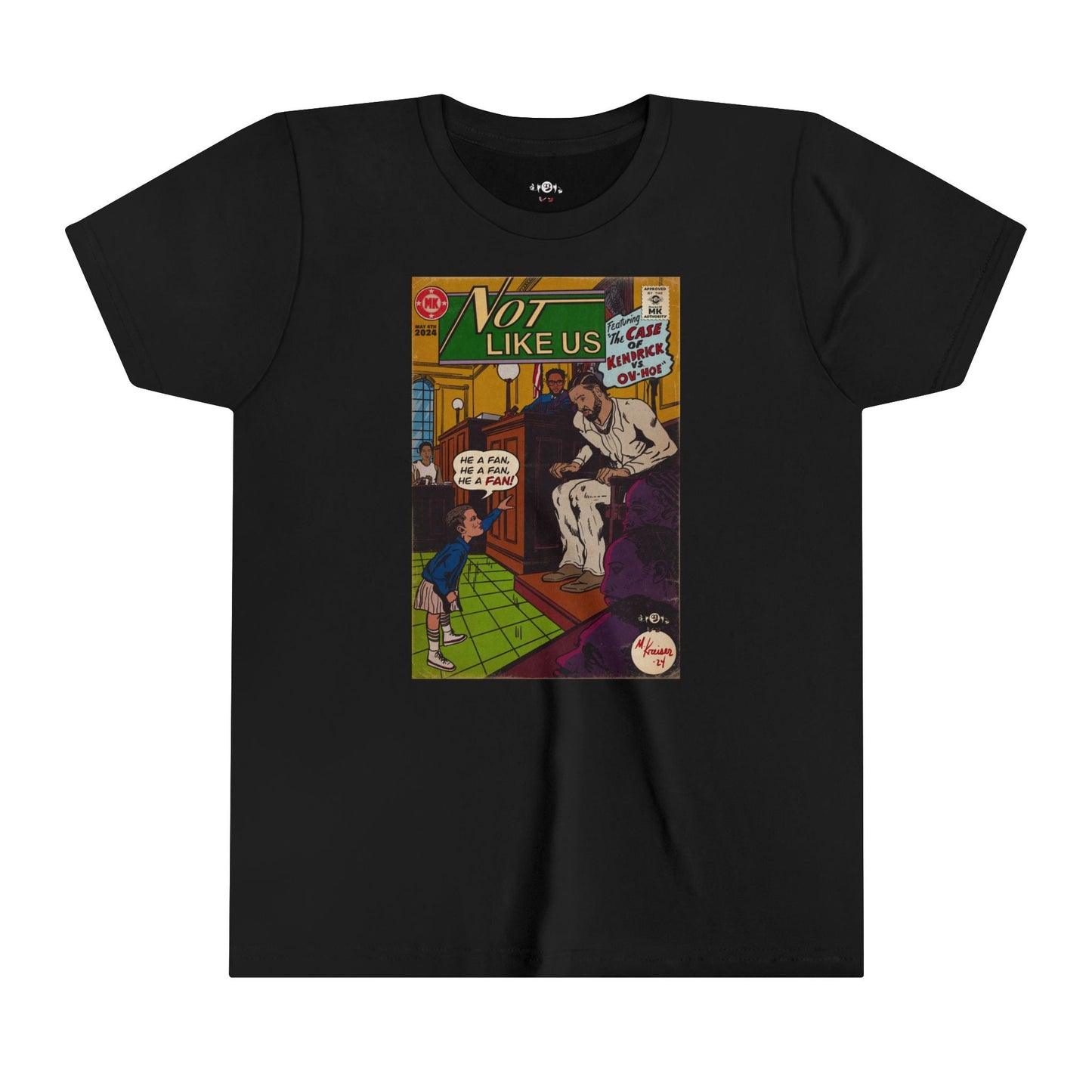 KIDS - Not Like Us - Youth Short Sleeve Tee - clothing by TeeHivey.com (Image 1)