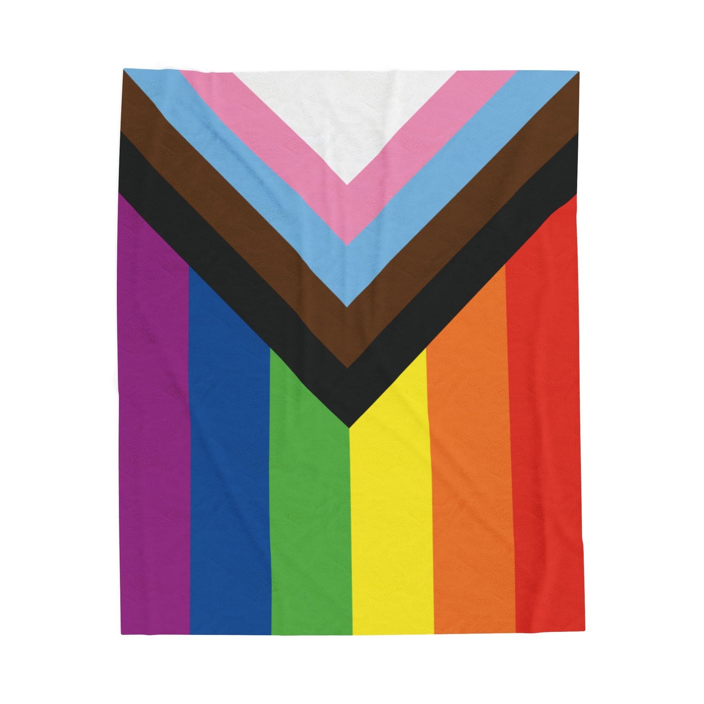 Pride Colors Velveteen Plush Blanket - Cozy & Vibrant LGBTQ+ Throw for Celebrations