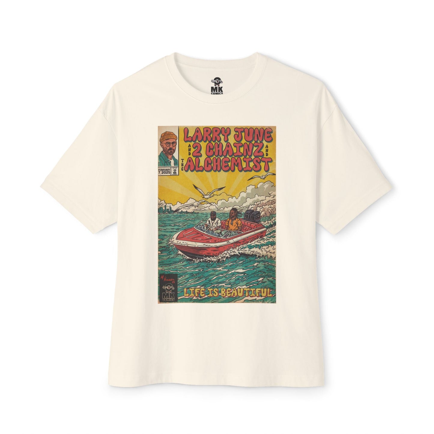 Life is Beautiful - Unisex Oversized Boxy Tee