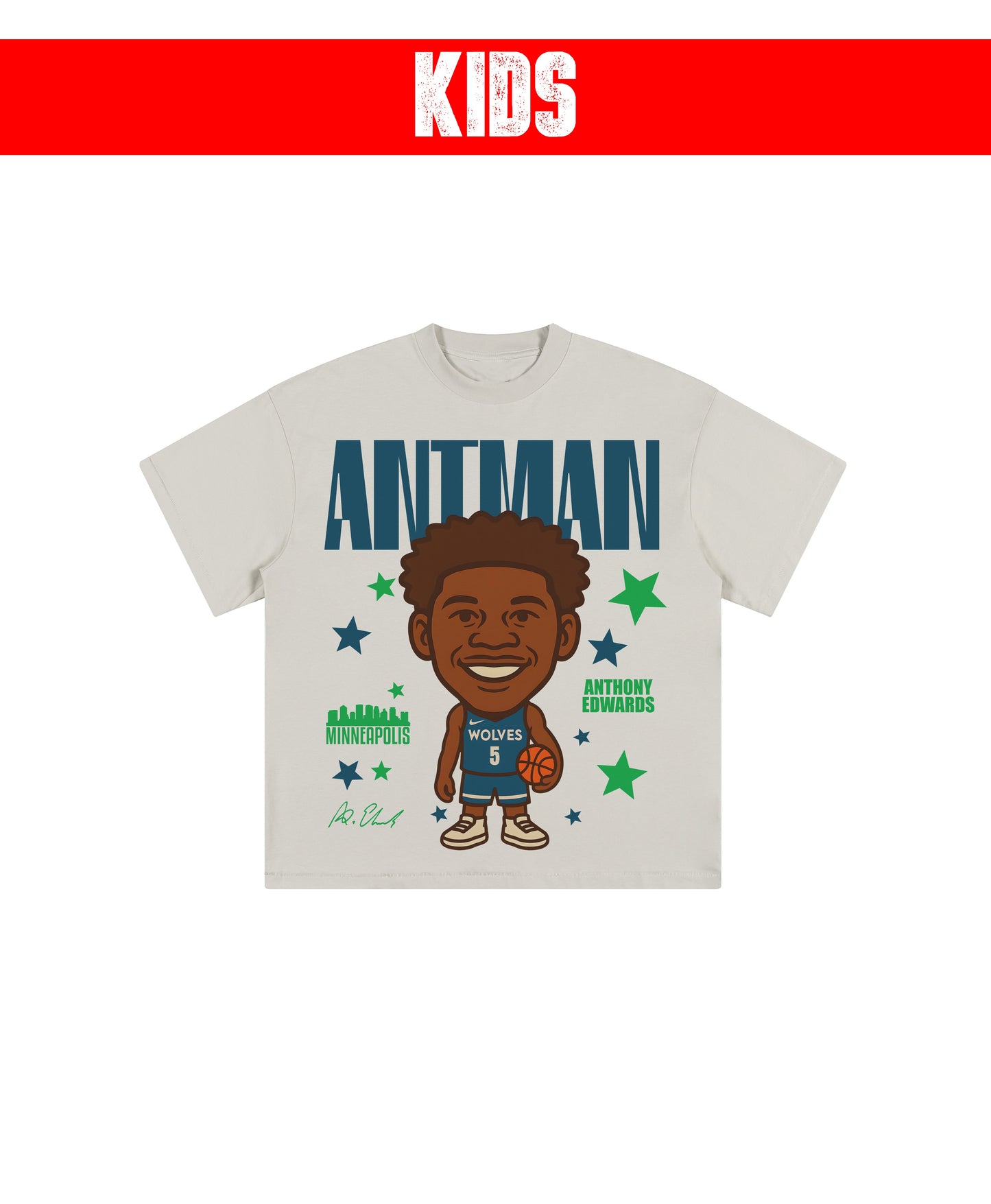 ANTMAN CARTOON KIDS TEE - clothing by TeeHivey.com (Image 1)