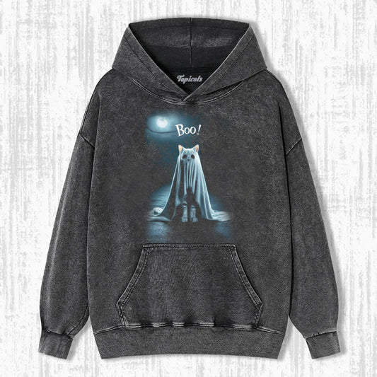 GHOST KITTEN  HOODIE