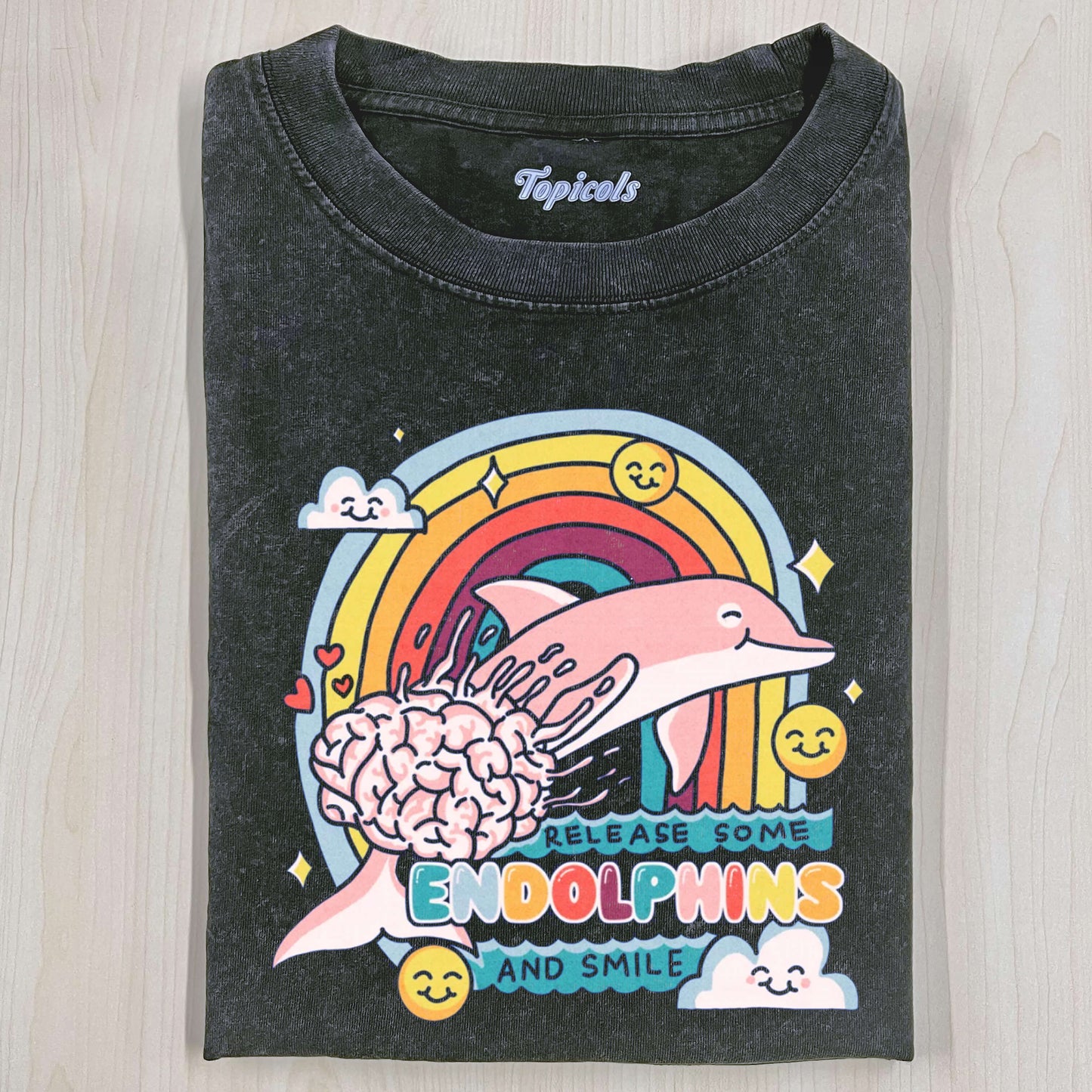 JUMPING DOLPHIN T-SHIRT - clothing by TeeHivey.com (Image 1)