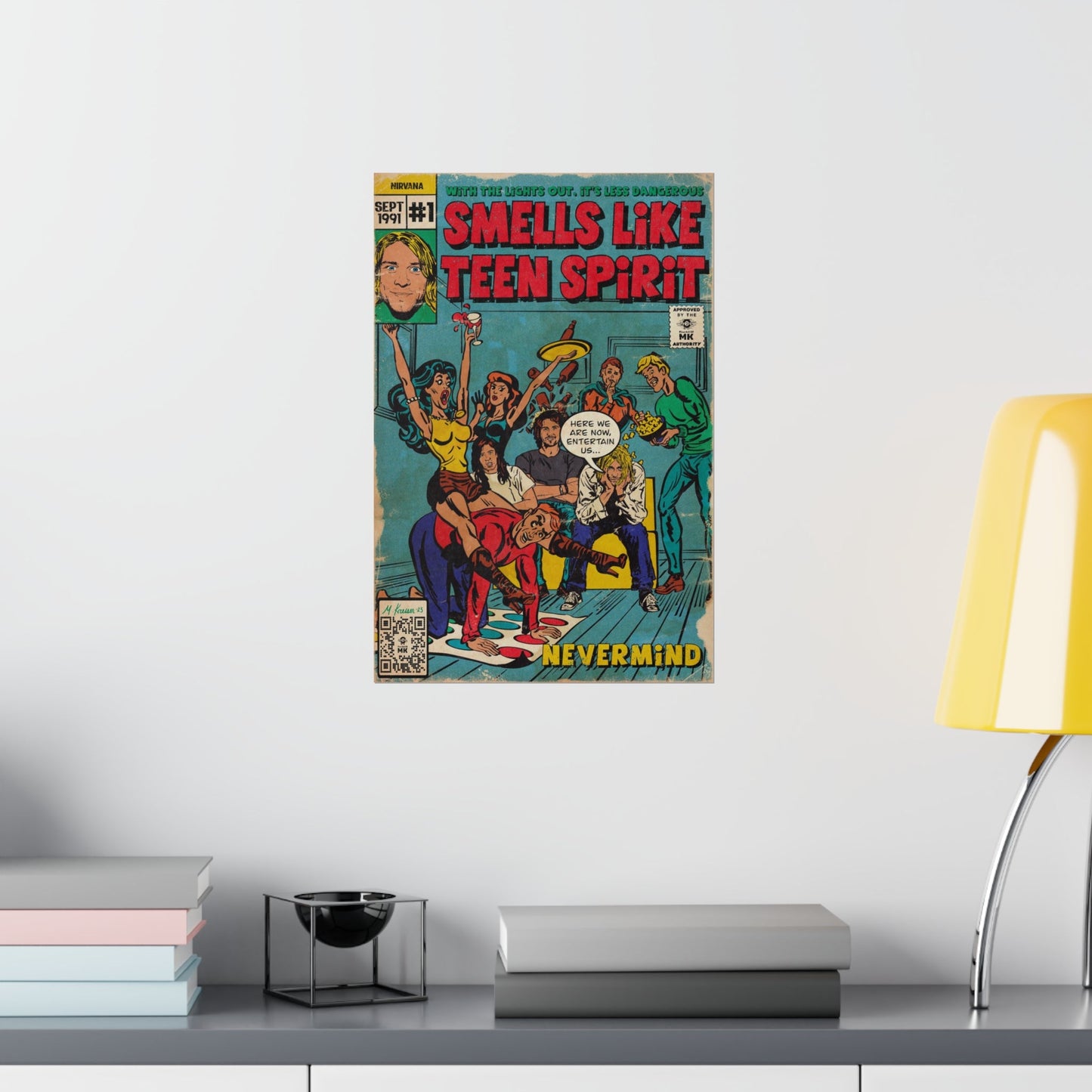 Smells Like Teen Spirit -  Vertical Matte Poster - clothing by TeeHivey.com (Image 2)