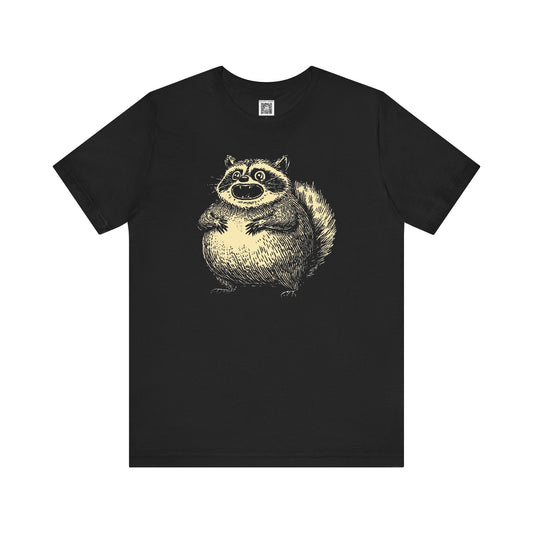 Charming Raccoon Graphic Tee Style001
