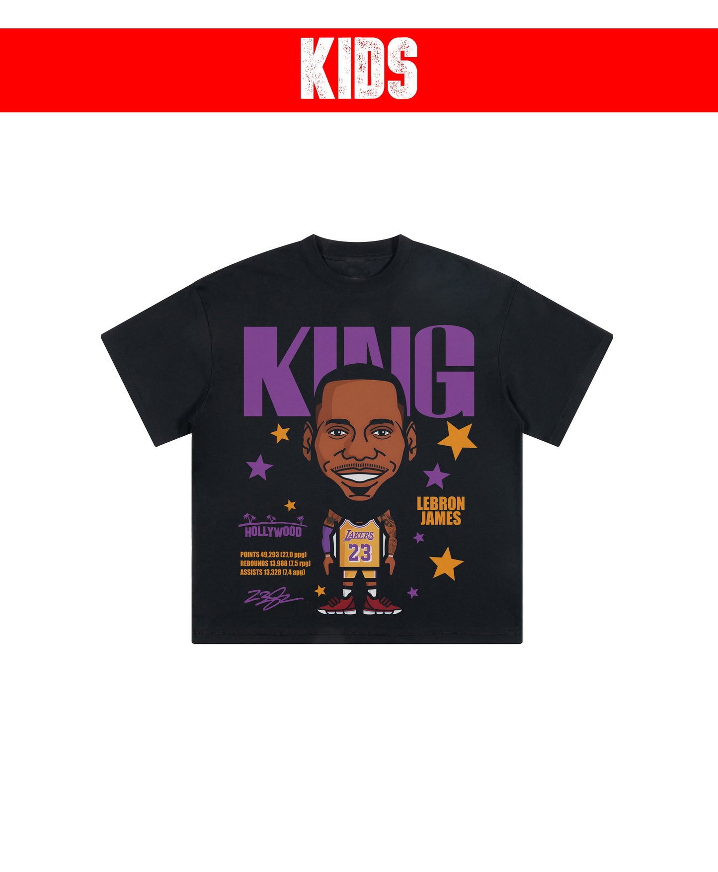 LEBRON CARTOON KIDS TEE - clothing by TeeHivey.com (Image 2)