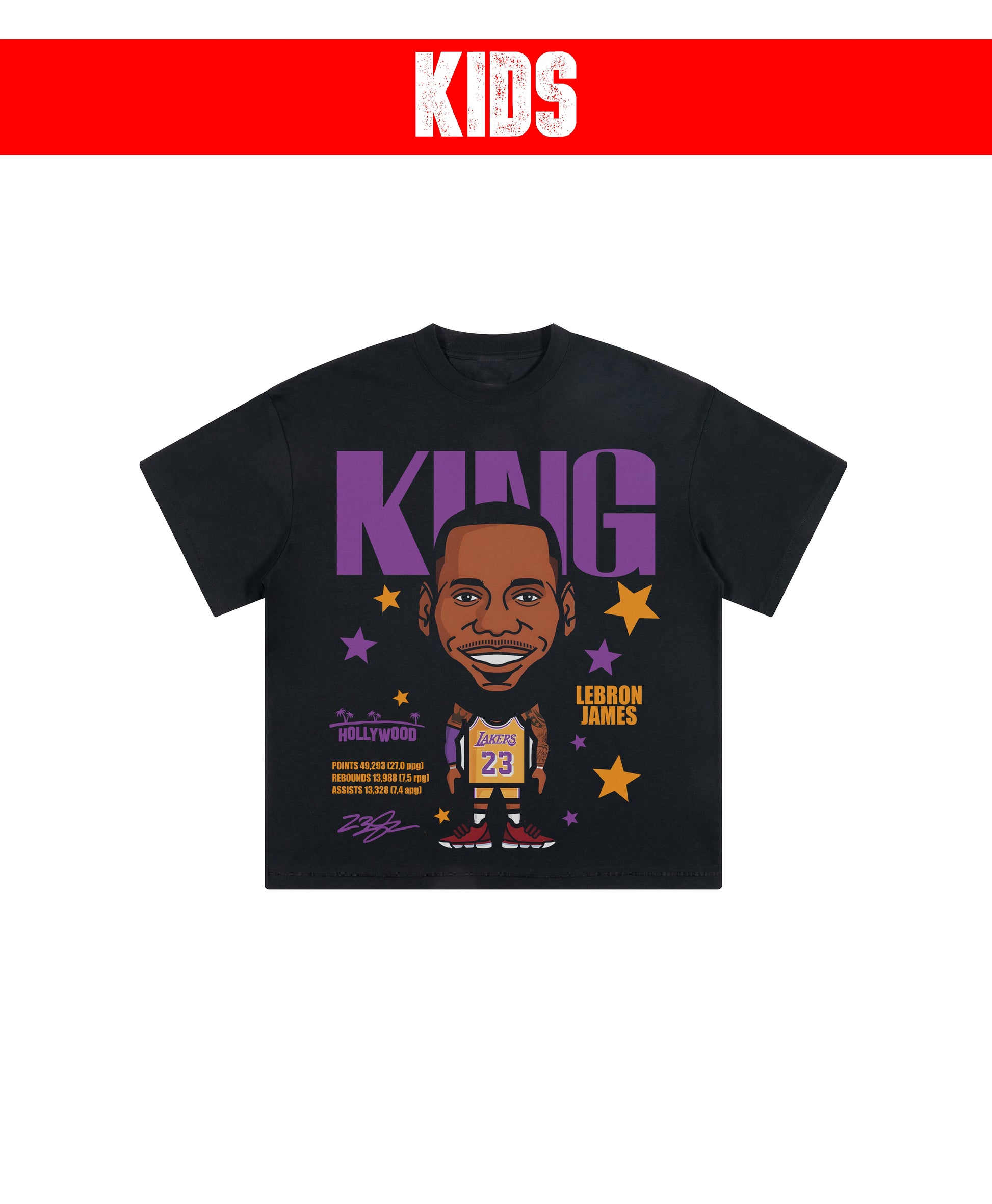 LEBRON CARTOON KIDS TEE - clothing by TeeHivey.com (Image 2)