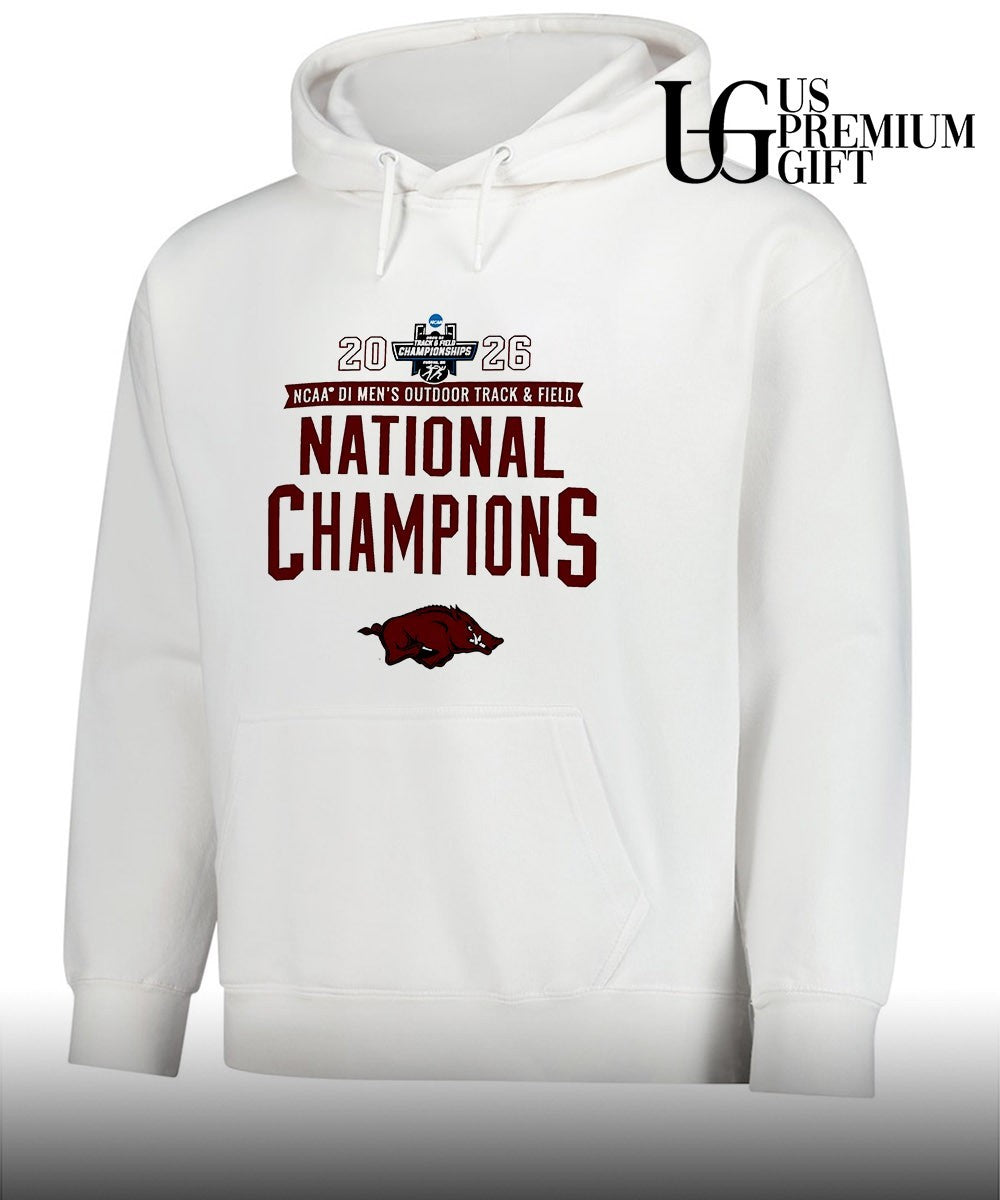 Arkansas Razorbacks 2026 NCAA Men’s Outdoor Track & Field National Champions T-shirt