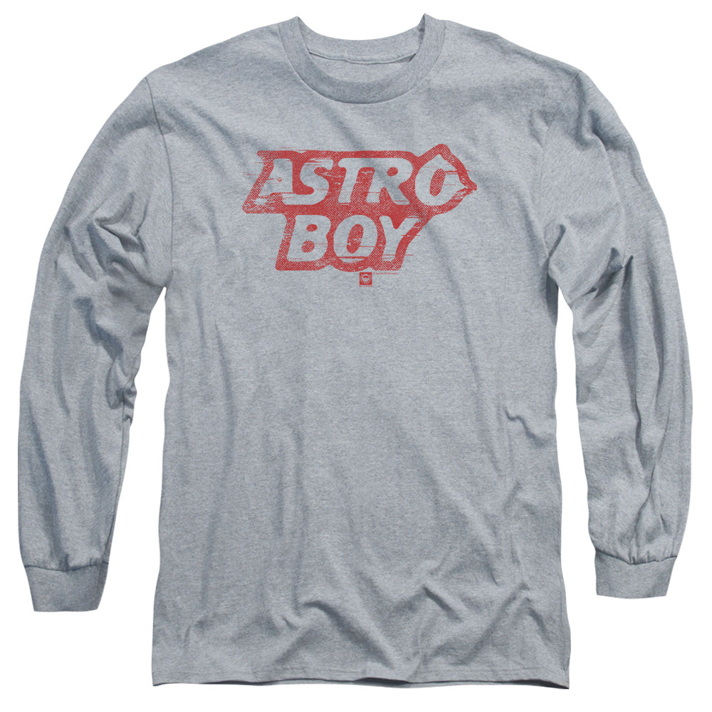 Astro Boy Logo Mens Long Sleeve Shirt Athletic Heather - clothing by TeeHivey.com