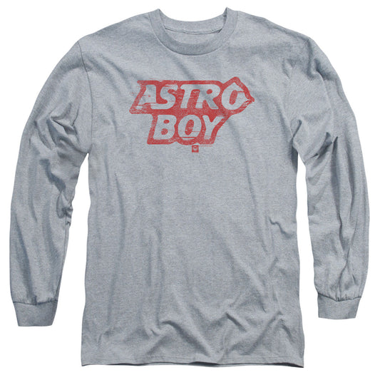 Astro Boy Logo Mens Long Sleeve Shirt Athletic Heather - clothing by TeeHivey.com
