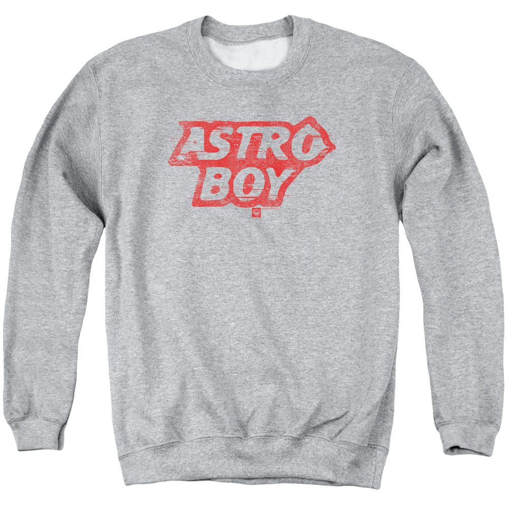 Astro Boy Logo Mens Crewneck Sweatshirt Athletic Heather - clothing by TeeHivey.com