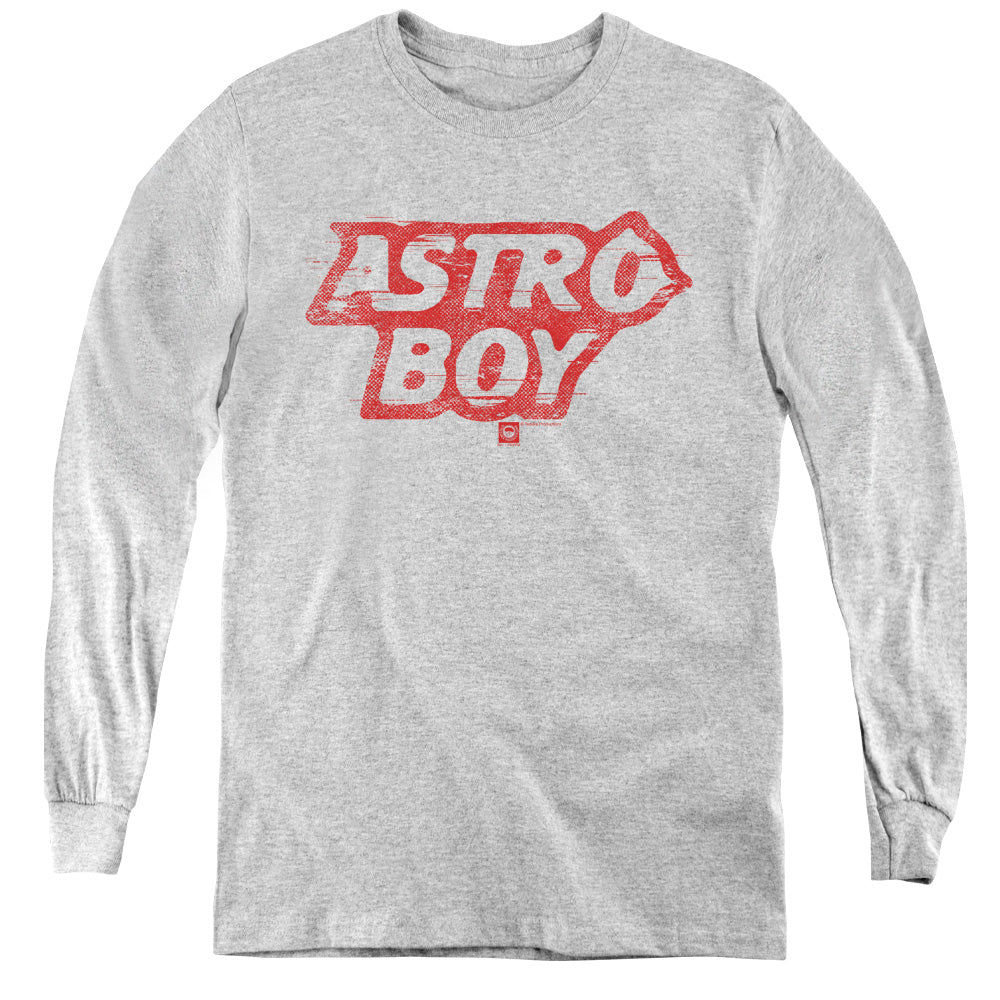 Astro Boy Logo Long Sleeve Kids Youth T Shirt Athletic Heather - clothing by TeeHivey.com