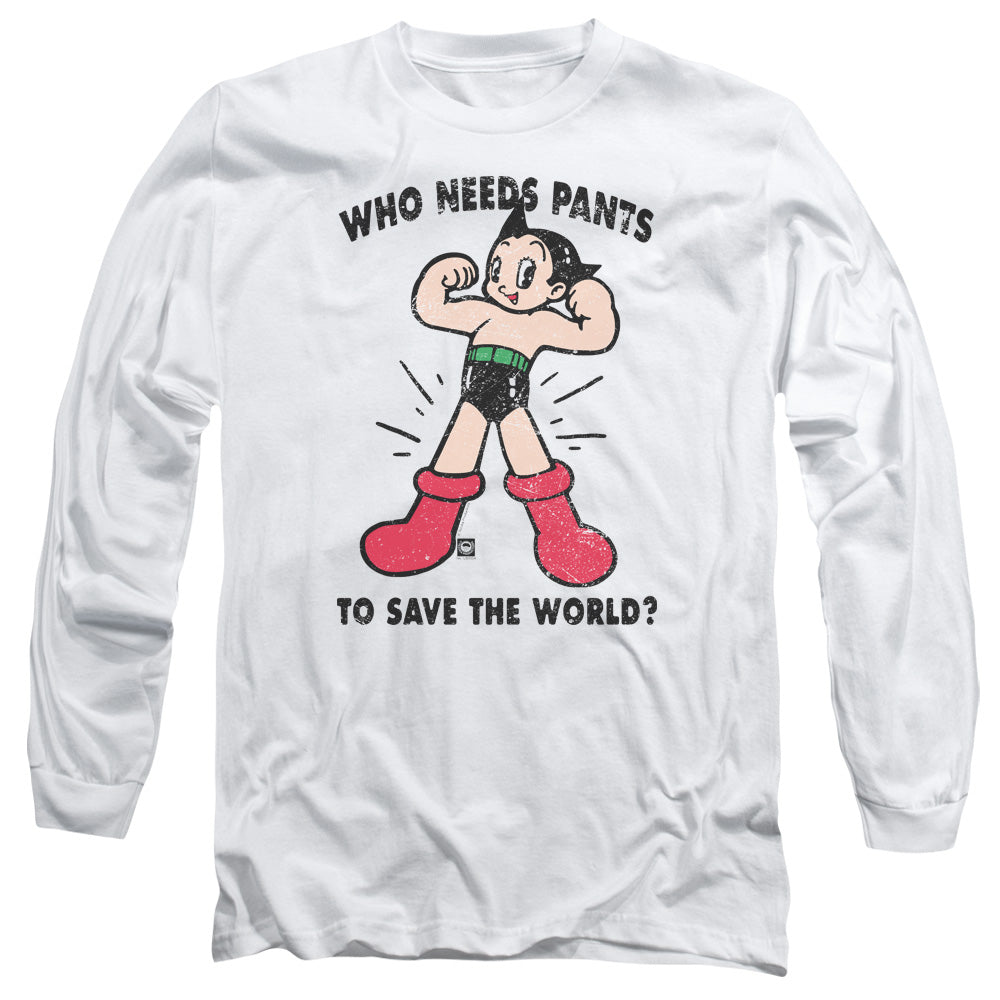 Astro Boy Who Needs Parts Mens Long Sleeve Shirt White - clothing by TeeHivey.com