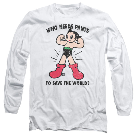 Astro Boy Who Needs Parts Mens Long Sleeve Shirt White - clothing by TeeHivey.com