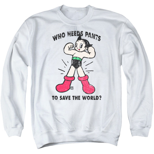 Astro Boy Who Needs Parts Mens Crewneck Sweatshirt White - clothing by TeeHivey.com