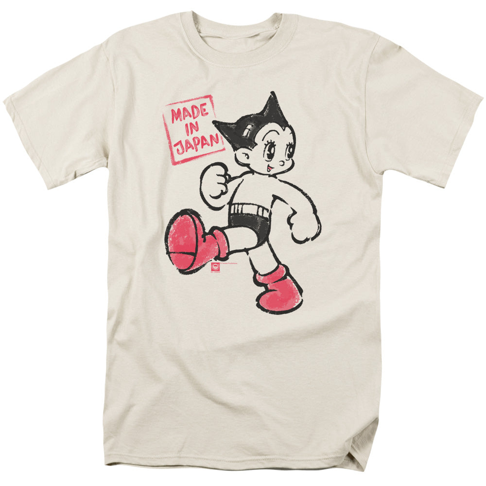 Astro Boy Made In Japan Mens T Shirt Cream - clothing by TeeHivey.com