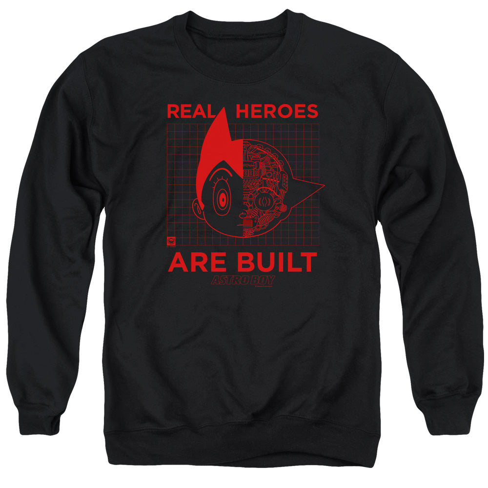 Astro Boy Real Hero Mens Crewneck Sweatshirt Black - clothing by TeeHivey.com