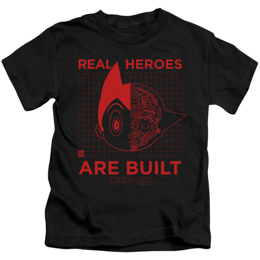 Astro Boy Real Hero Juvenile Kids Youth T Shirt Black Style001 - clothing by TeeHivey.com