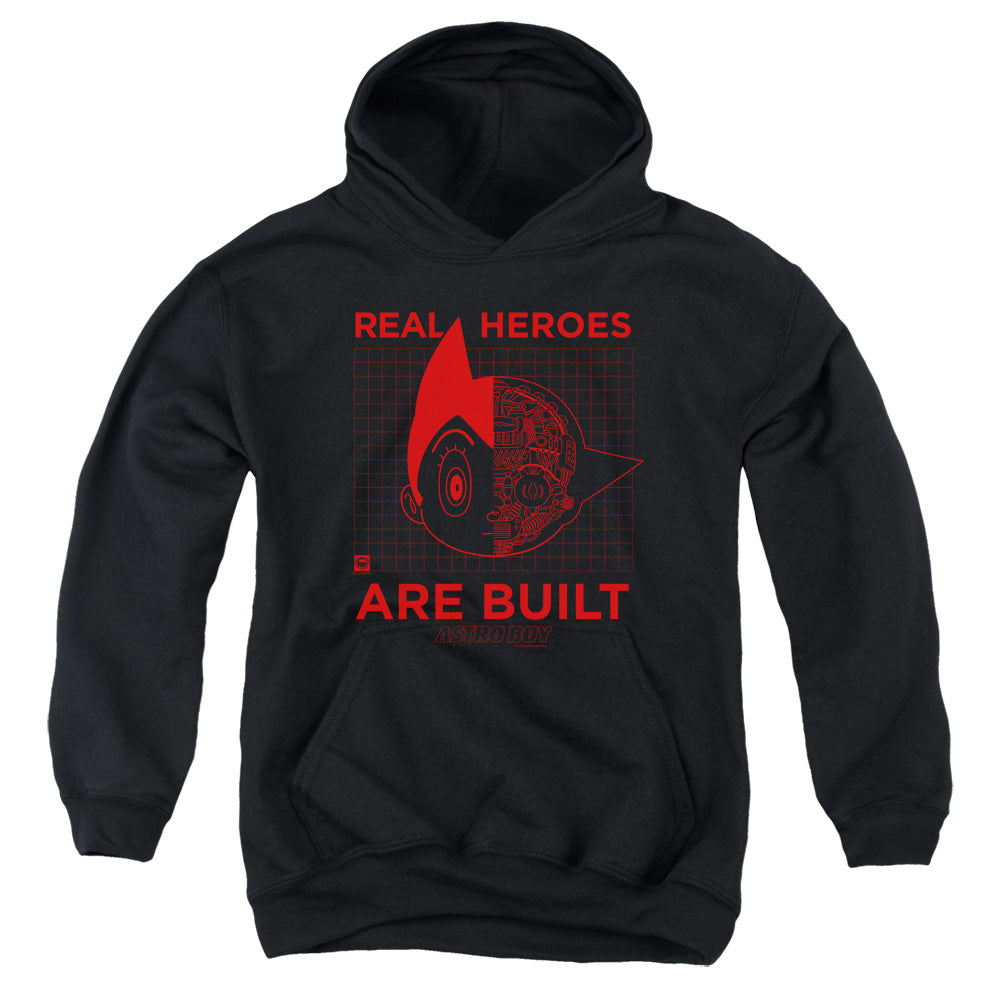 Astro Boy Real Hero Kids Youth Hoodie Black - clothing by TeeHivey.com