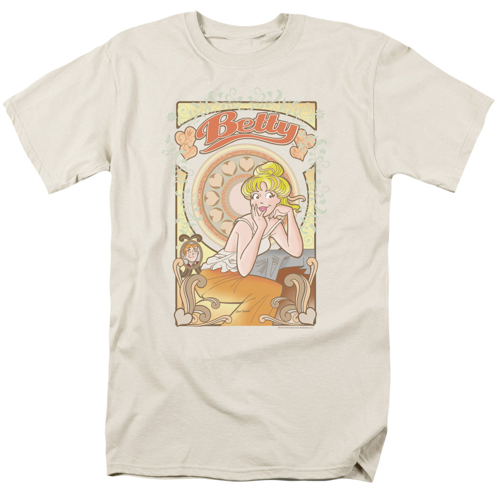 Archie Comics Art Nouveau Beauty Mens T Shirt Cream - clothing by TeeHivey.com