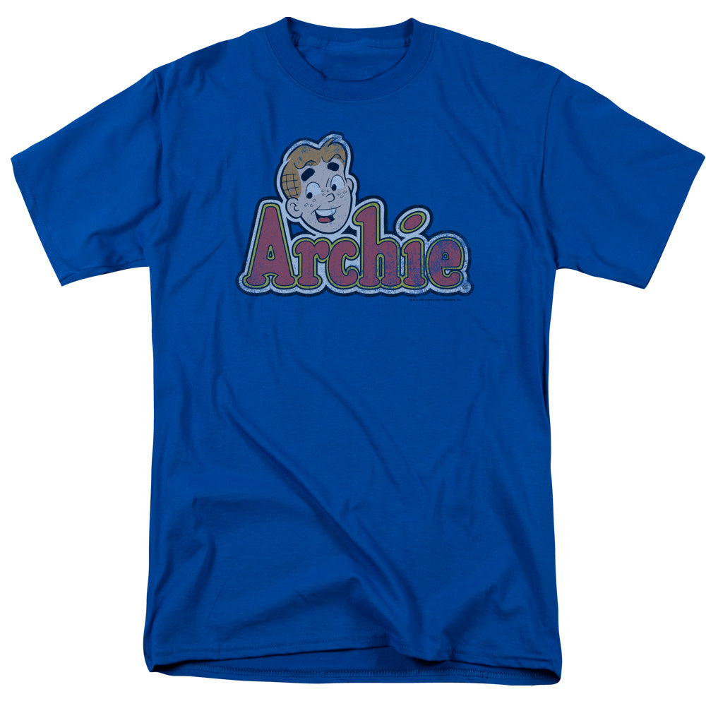 Archie Comics Distressed Archie Logo Mens T Shirt Royal Blue - clothing by TeeHivey.com